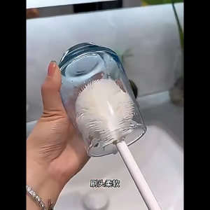 KS 360° ล้างแก้วน้ำ แปรงแก้ว แปรงล้างแก้ว แปรงล้างขวด ฟองน้ำล้างแก้ว ฟองน้ำล้างขวด แปรงทําความสะอาด อเนกประสงค์ ล้างถ้วย คอมโบ กำจัดคราบ