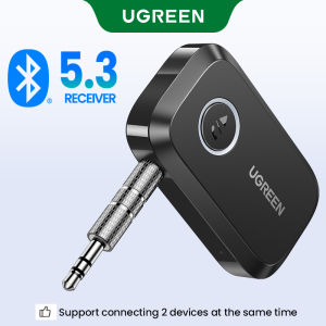 UGREEN Bluetooth 5.3 Receiver Car Adapter Portable Wireless Audio Adapter 3.5mm Aux for Music Streaming Sound System Speaker Headphones Hands-Free Car Kit with Microphone AVRCP A2DP HFP HSP - Lazada