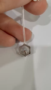 Poh Heng Jewellery 18K Star Pendant in White Gold
