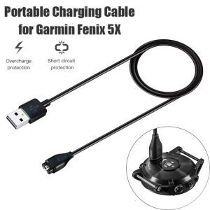 USB Charger for Garmin Fenix 6S 6 5 Plus 5X Vivoactive 3 Watch Charger Cable for Forerunner 945/935/245/245M/45/45S for Fenix 5