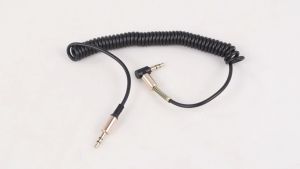KABEL AUDIO AUX 3.5MM SPRING L JACK BERKUALITAS
