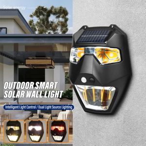 Seville Outdoor Solar Garden Wall Light Smart Sensor Light Garden Landscape Light with Smart Light Control & Infrared Sensor