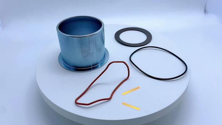 K-0650 Air Compressor Cylinder Sleeve and Compression Ring Kit, Cable Air Compressor Service Kits Compatible with Craftsman Porter Cable DeVilbiss Replace K0650 165080