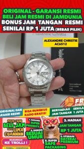 JAM TANGAN PRIA ALEXANDRE CHRISTIE PRIA ORIGINAL 6512 AC 6512 M1 - Men CT - Stainless Steel - Silver - Jamdunia / Jam dunia JD18 # JAM TANGAN ALEXANDER CHRISTIE PRIA JAM ALEXANDER CHRISTIE PRIA + AC 6512 AC6512 AC6512M1 AC 6512 ACF6512 S003