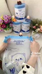 Cuộn 100 Túi Đựng Rác Dây Rút Siêu Dai Minaier Chống Rò Rỉ Nước Không Sợ Bẩn Tay - Kích thước 45*50cm