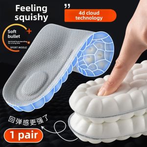 Thickened Shoe Inserts Mens Soft High Elastic Comfortable Sweat Absorbent Breathable Anti-Odor Stand Long Time Not Tired Pain Prevention