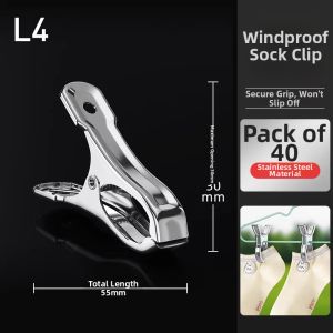 CHUSHE | Windproof Clothespin Stainless Steel