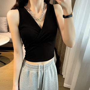 Instafamous Design Sense Non-mainstream Tight Midriff-Baring Camisole