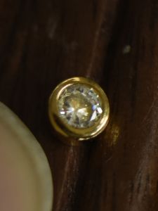 Gold Plated Silver Embedded Zirconia DIY Nail Art Rhinestone Pearl Drilled Decorative Accessories Alloy Fashion Jewelry