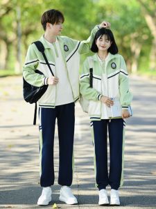 Casual Long Sleeve School Uniform Set for High School Students Loose Fit Sportswear Korean Style Short Sleeve Autumn Kit