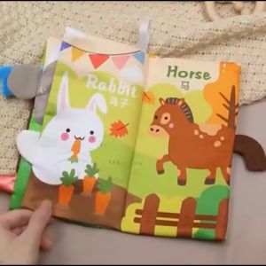 Baby Shine Buku Kain Anak Lucu / Soft Book Tails 3D / Mainan Bayi Softbook / Buku Bantal Edukasi Bayi