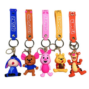 พวงกุญแจตุ๊กตา 3 มิติ ลายการ์ตูนน่ารัก วินนี่เดอะพูห์ ดองกี้ ทิกเกอร์ ของขวัญสำหรับผู้หญิง ของขวัญสำหรับเด็ก