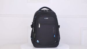 Simple Backpack Black Casual 8111 Travel Bag Large Space Business Backpack