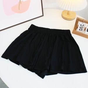 High Waist Wide Leg Modal Shorts Womens Summer Loose Fit Home Comfort Pants Elastic Waistband Thin Material Casual Skirt Pants