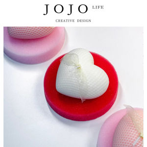 Jojos L PD Sugar Aromatherapy Candle Heart Shaped Cute Lovely Atmosphere Creating Indoor Universal Festive Universal