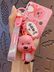 2024 New Genuine Loopy Car Key Chain Cute Ruby Exquisite Female Cartoon Schoolbag Pendant