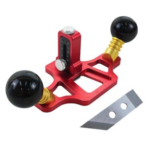 Handheld Router Plane Woodworking Hand Planer with Depth Adjust Screw Nut for Tenon Trimming Grooving Slotting Work