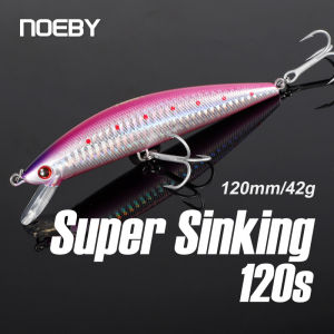 Noeby Minnow Fishing Lure 120mm 44g Sinking Shore Casting Wobbler Artificial Hard Bait Boat Flatfish Sea Fishing Lures Tackle