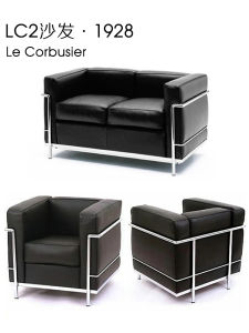 Office Sofa Modern Big Anle Corbusier LC2 Scandinavian Antique Style Stainless Steel Leather Couch Combination