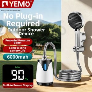 YEMO | Long-lasting Battery Self-priming Portable Shower Sprayer