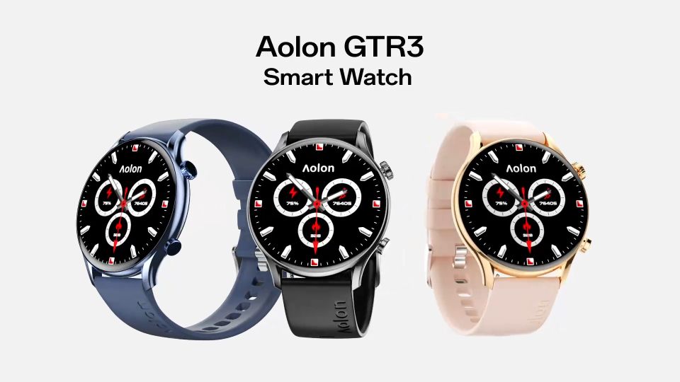 Aolon GTR3 Smart Watch AOD Amoled Bluetooth Call Long Battery Life IP68 Smartwatch For Men