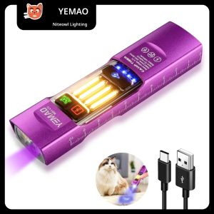 YEMAO M31 ไฟฉาย LED แบบชาร์จไฟได้ ไฟฉายพกพาขนาดเล็กแบบชาร์จไฟได้พร้อมไฟส่องสว่างแบบแม่เหล็กสำหรับงานฉุกเฉินกลางแจ้ง