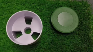 11.5*3.1CM Golf Cup Cover Tahan Air Untuk Yard Garden Backyard Game Outdoor Activities Portabel Bahan ABS