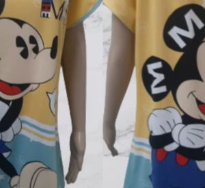 MBS Women Teenager Adult Nightdress Sleepwear Cute Cartoon Printed Design N7 - N17