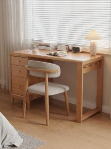 DONGMU | Extendable Wooden Study Desk Bookshelf