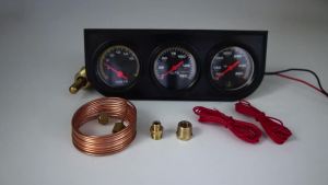 RYSJM | Bộ Đồng Hồ Đo Ô Tô 3 Trong 1 12V Có Cảm Biến - Đồng Hồ Đo Nhiệt Độ Nước Đồng Hồ Đo Áp Suất Dầu Dụng Cụ Giám Sát Ô Tô Ba Chức Năng