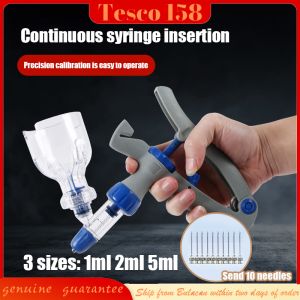 1ML/2ML/5ML Adjustable Automatic Continuous injector Veterinary injection for Chicken Duck Poultry Durable Vaccine Injector Veterinary Tool