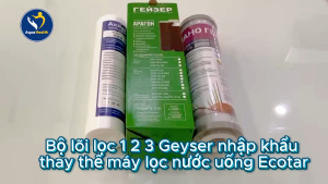 Bộ 3 Lõi lọc Geyser (PP-CBC-Aragon Bio) - Chính Hãng dùng cho Geyser Nhập Khẩu
