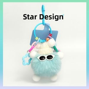 Cute Monster Plush Keychain 3-in-1