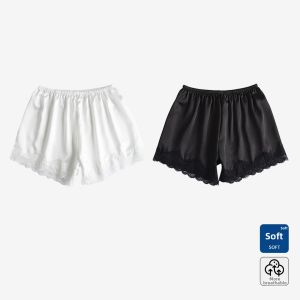 DIEANFEN | Ice Silk Anti-Exposure Loose Lace Short Shorts