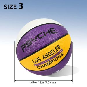 PSYCHE SIZE 3/5/7 Heavy-Duty Rubber Basketball Non-Slip Wear-Resistant for Outdoor Cement Court Street Game