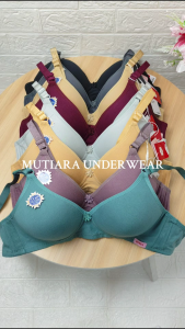 Bra Tanpa Kawat Sorex 17228 Bahan Katun Ukuran 36-42 Cup B-C / BH Katun Wanita Soft & Comfort