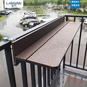 Balcony Hanging Folding Table Outdoor Hanging Bar Modern Small Outdoor Multi-Functional Lifting and Foldable Long Table