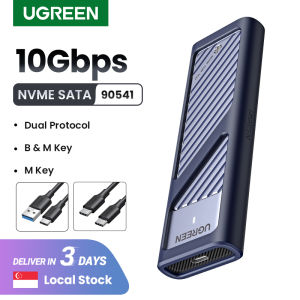 UGREEN M.2 NVMe SATA SSD Enclosure Adapter 10Gbps USB 3.2 Gen2 USB C External Enclosure Supports M and B M Keys