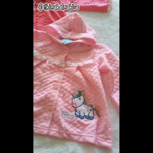 JAKET BAYI LUCU 0-2 TAHUN JAKET ANAK BAYI PEREMPUAN MOTIF KUDA PONY JAKET HOODIE BAYI