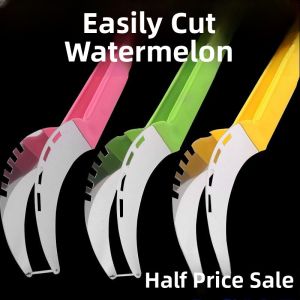 Stainless Steel Quick Cut Watermelon Multi-Function Slicer Fruit Cutter Block Divider Kitchen Tool Cooking Utensil