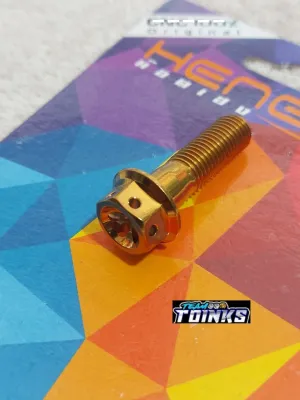 HENG 10X35 FLOWER TYPE BOLT / REAR CALIPER BOLT FOR NMAX V1 FINE THREAD / HALF THREAD( 1pc )