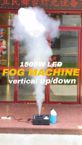 DMX/Remote control 24PCS rgb led linght upward spray smoke machines stage for dj disco outdoor fog machine