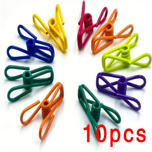 10/20/50Pcs Colorful Metal Sealing Clips Multi-Purpose Reusable Storage Clips For Bread Sealing Bags Clothes Documents