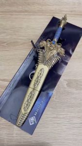 Mô hình sưu tầm Warcraft 3 Vua Anduin-Llane-Wrynn sử tử kiếm 22cm