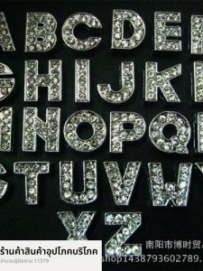 ลูกปัดเพชรน้ำขนาด 8 มม DIY ตัวอักษรภาษาอังกฤษเหมาะสำหรับ DIY สร้อยข้อมือสายรัดข้อมือเครื่องประดับอุปกรณ์เสริม