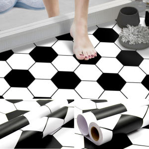 Floor Sticker Waterproof Non-slip Thickened Toilet Kitchen Tile Mat Self Adhesive Floor Wallpaper