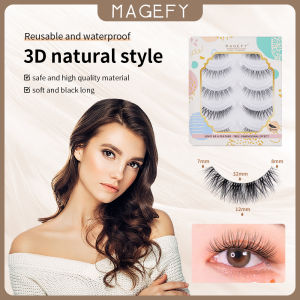 MAGEFY Mi Giả Lông Mi Chồn 3D siêu tự nhiên (Hộp 5 cặp) - 6 Mẫu