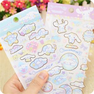 Gold Sticker Cute Cartoon Little Dog Princess Reward Sticker for Nursery Girls Primary School Children Decorative Paper