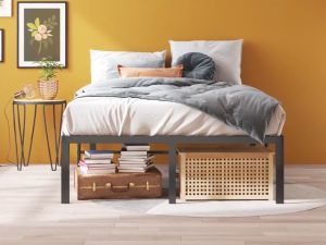 Rangka Tempat Tidur Besi Ekstra Besar Besar Lima Ukuran Rangka Tempat Tidur Baja Tunggal/Ganda Tugas Berat Rumah