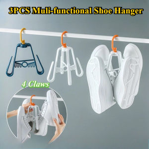 Rotating Shoe Hanger Drying Shoe Rack Plastic Windproof Thickened 4 Claw Folding Shoes Drying Rack